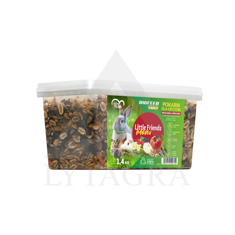 Barība trušiem un grauzējiem 1,4 kg