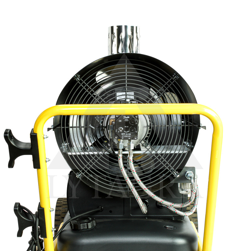 Dīzeļdegvielas sildītājs Stromtec BGO-80B ar izplūdes gāzēm 80kW