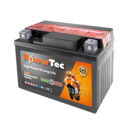 Akumulators MOTO 12V 3Ah 50A PowerTec YTX4LB-BS-AGM Akumulators MOTO 12V 3Ah 50A PowerTec YTX4LB-BS-AGM
