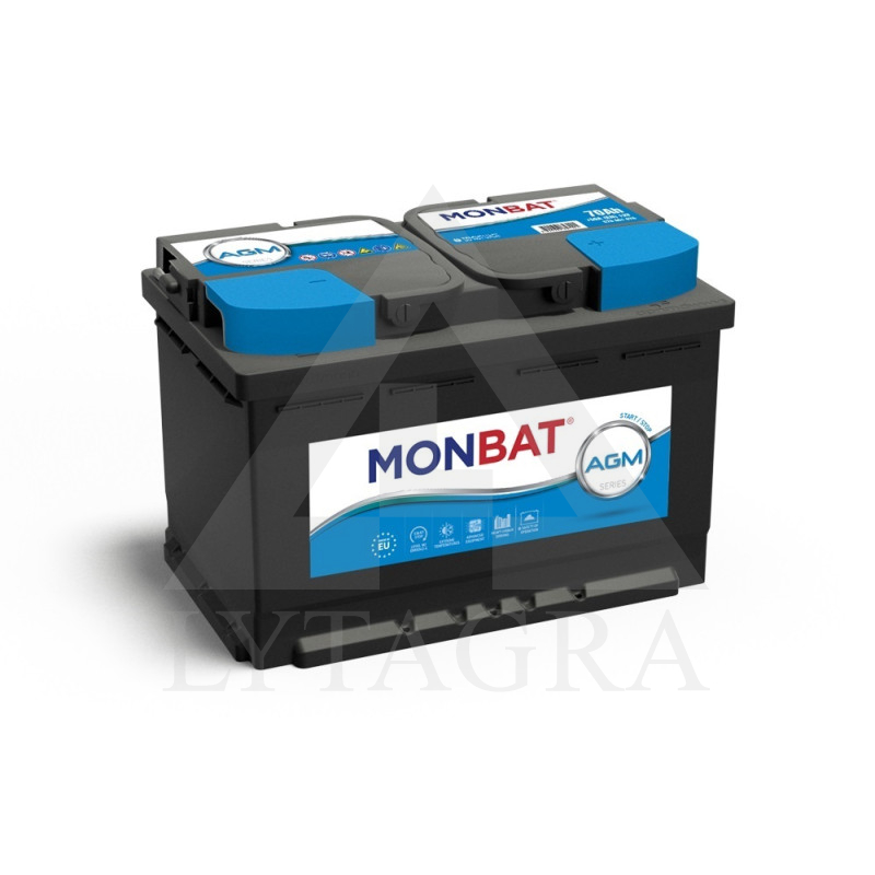 AGM akumulators 12V 80Ah 840A / Monbat