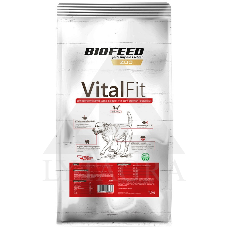 15 KG BARĪBA VITALFIT SUŅIEM  .