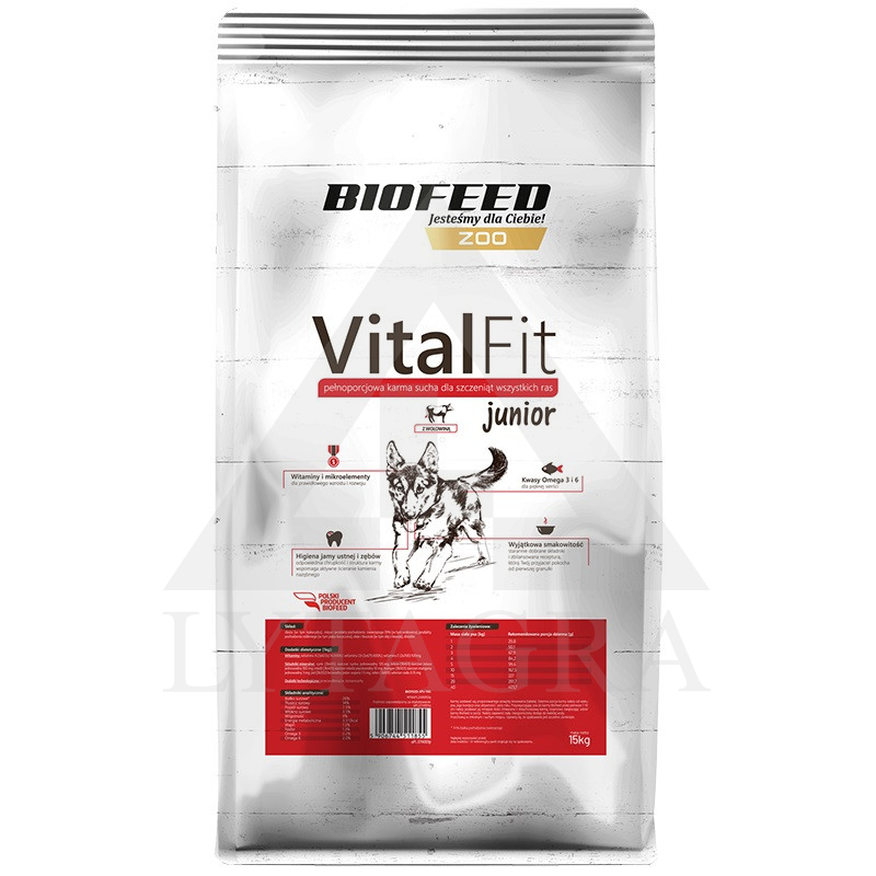 15 KG BARĪBA JAUNIEM SUŅIEM VITAFIT AR GAĻU