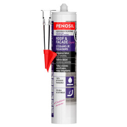 Elastīgs hermētiķis PENOSIL Jumta & Fasādes Elastic, bezkrāsains, 290 ml