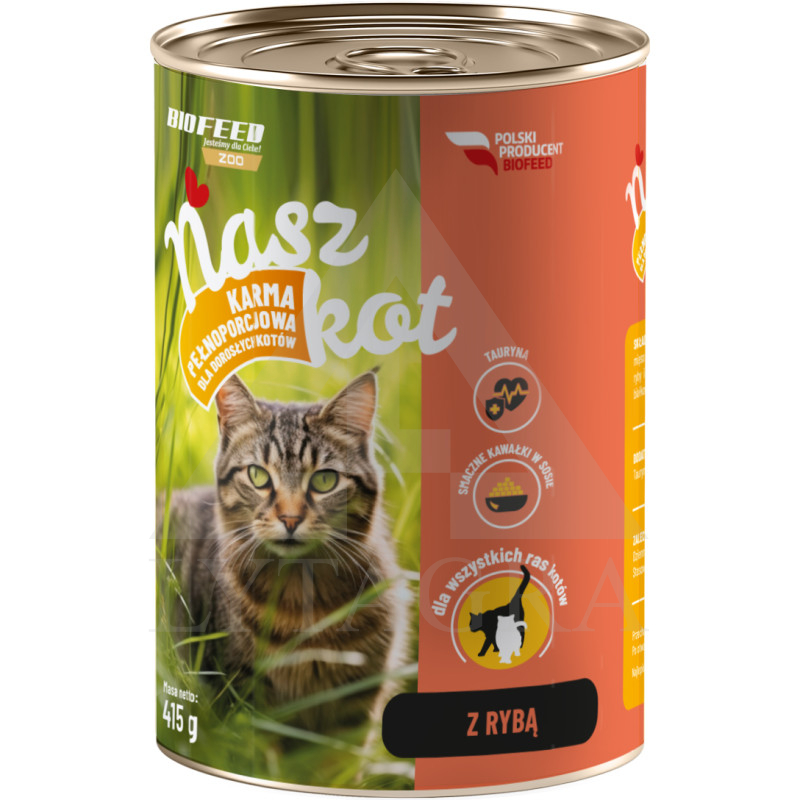 Konservēta barība kaķiem ar zivīm 415 g BFV-0358/ERB-0694