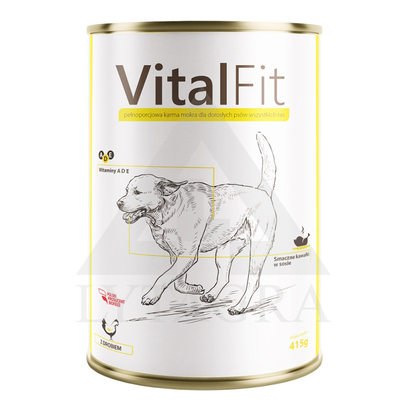 Konservēta barība suņiem Vitalfit ar vistu 415 g BFV-0389