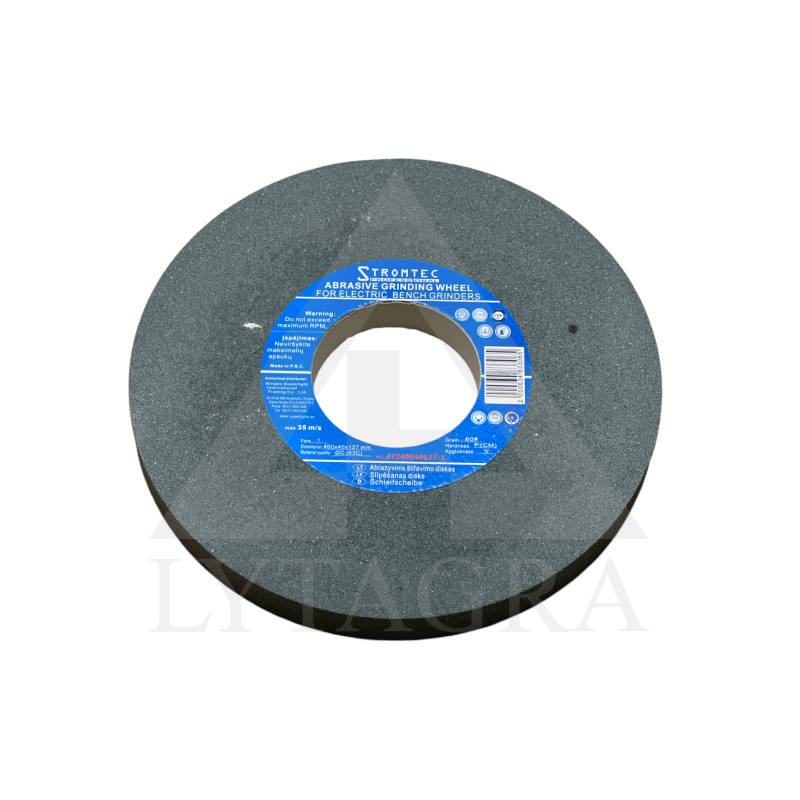 Metāla slīpēšanas disks Stromtec 400x40x127/ L/ GC(63) /40 /