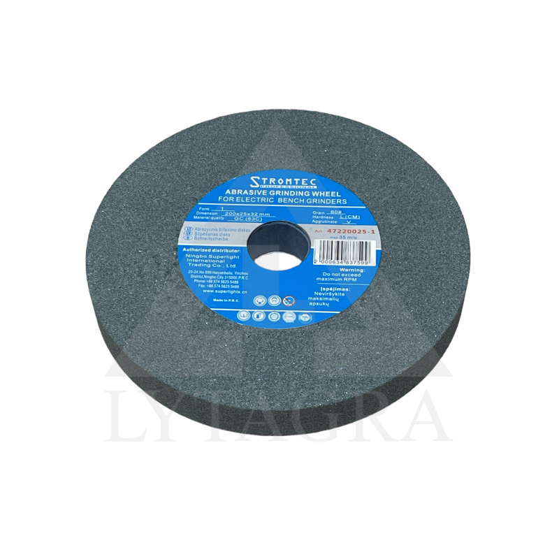 Metāla slīpēšanas disks Stromtec 47220025-1, 200x25x32 63C