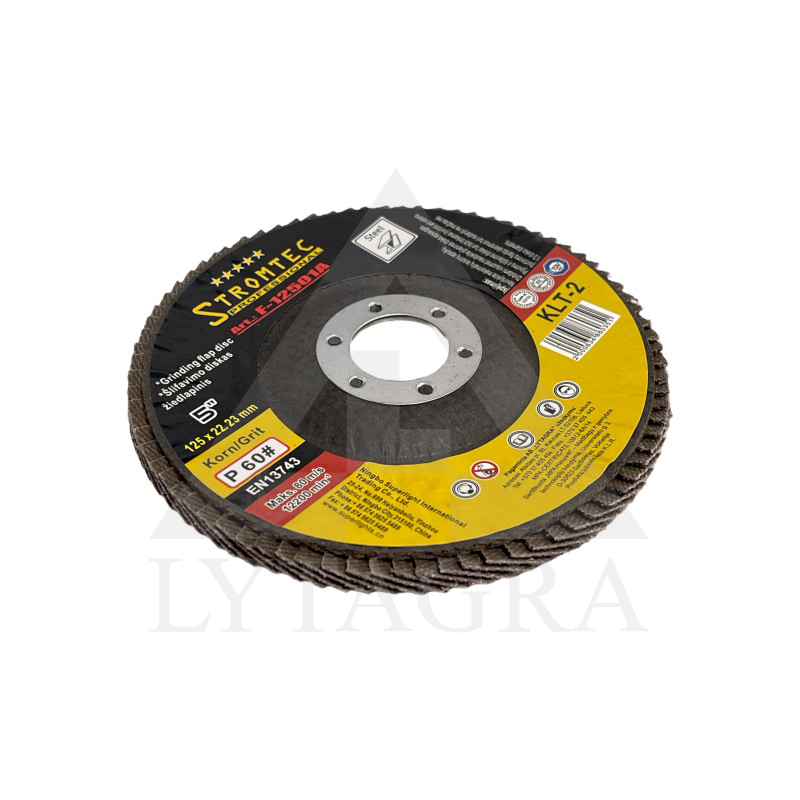 Veltņa disks Stromtec 125x22.23 P60 KLT-2