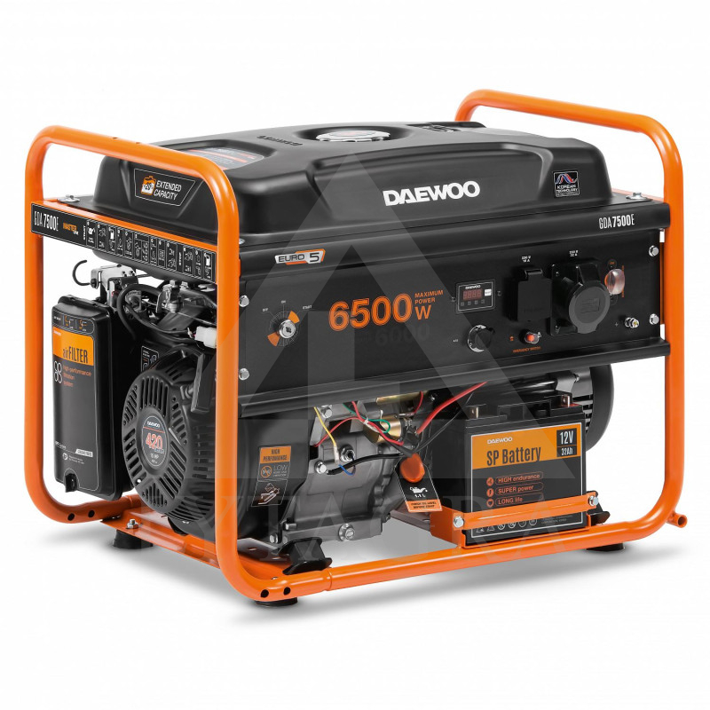 Benzīna ģenerators 6,5 kW DAEWOO GDA 7500E Benzīna ģenerators 6,5 kW DAEWOO GDA 7500E