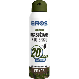 BROS aerosols apģērbam pret ērcēm, 90 ml