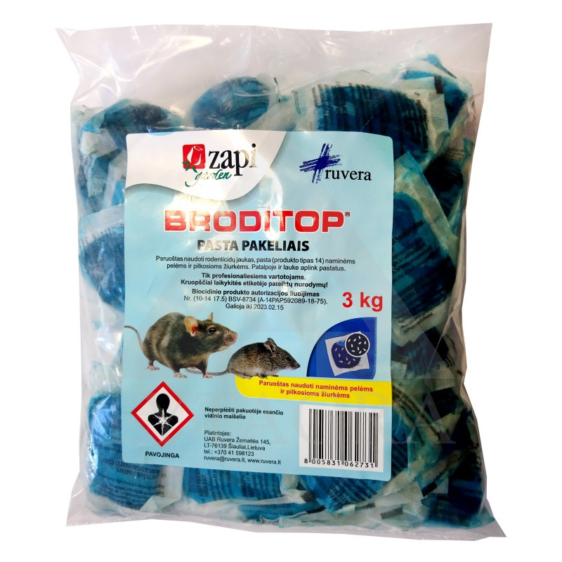BRODITOP PASTE 3KG LV GRAUZĒJU INDE