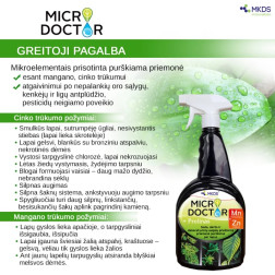 Microdoctor Mn/Zn, augu kopšanas līdzeklis ar mangānu un cinku, 1 l