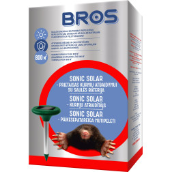 BROS SONIC SOLAR Kurmju atbaidītājs ar saules bateriju