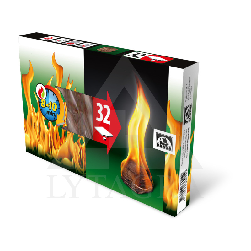 Uguns iedegšanas kubiciņi 32 gab.