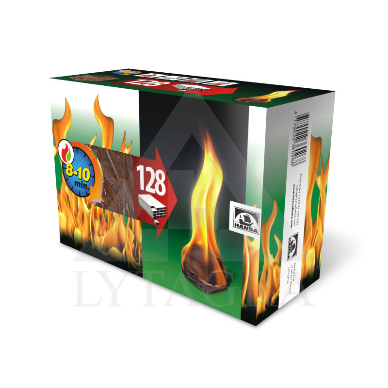Uguns iedegšanas kubiciņi 128 gab.
