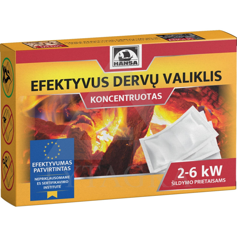 Koncentrēts skursteņu tīrīšanas līdzeklis Hansa 25g (5x5g)