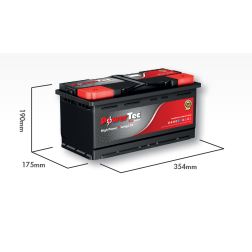 AKUMULATORS 12V 100Ah 760A / PowerTec