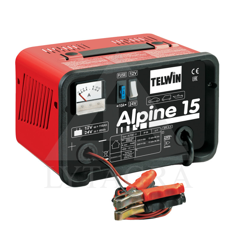 AKUMUL.UZLĀDES IERĪCE ALPINE 15 230V 12-24V