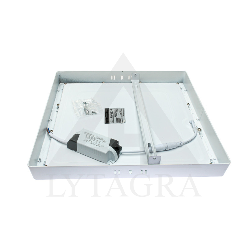 QS-PL-24W-NS-S LED APGAISMOJUMS KVADR.