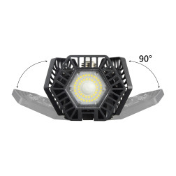 S0360W  REGULĒJAMA LED LAMPA / melna / 60W