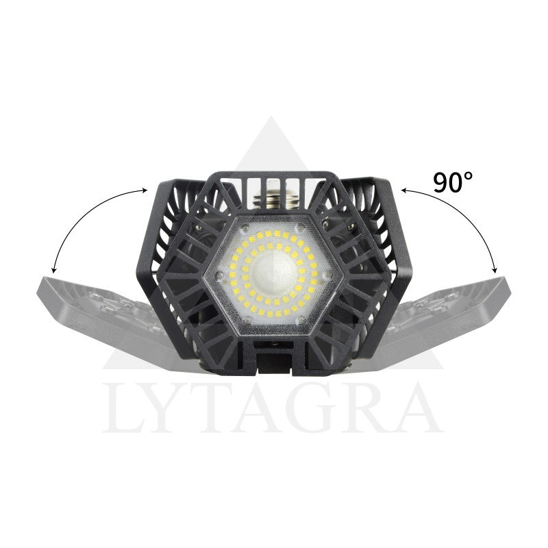 S0360W  REGULĒJAMA LED LAMPA / melna / 60W