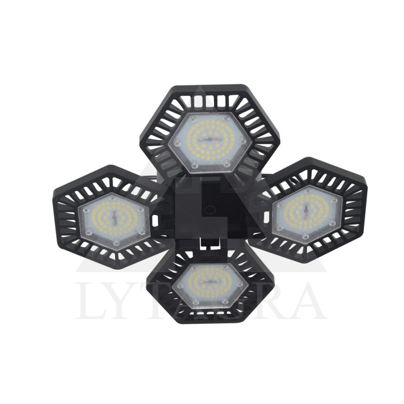 S0480W  REGULĒJAMA  LED LAMPA / melna / 80W