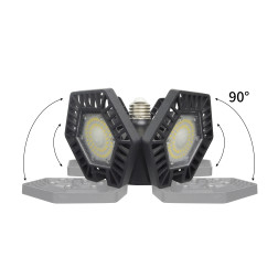 S0480W  REGULĒJAMA  LED LAMPA / melna / 80W