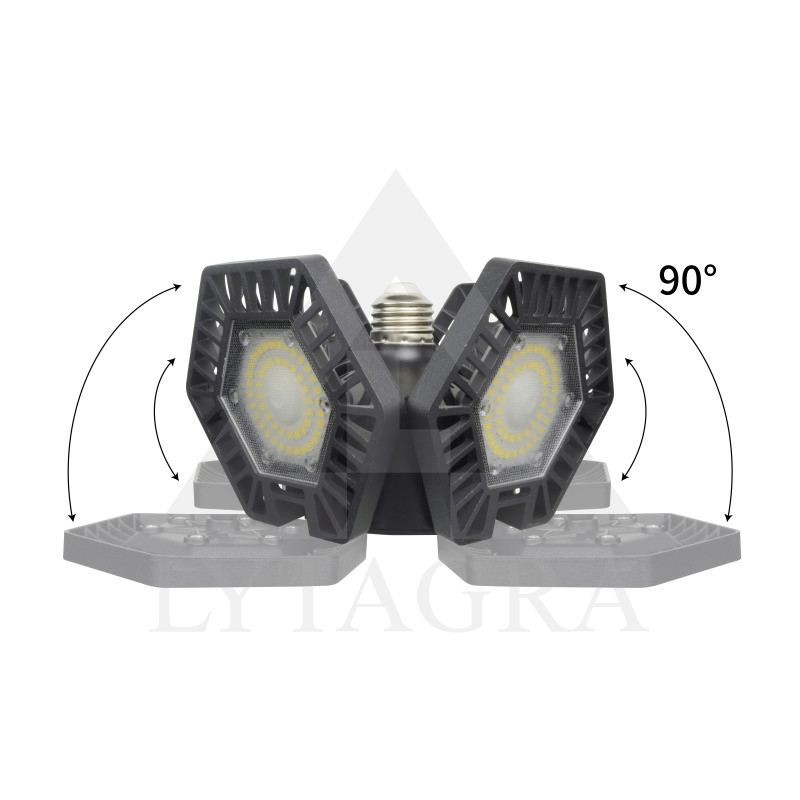 S0480W  REGULĒJAMA  LED LAMPA / melna / 80W