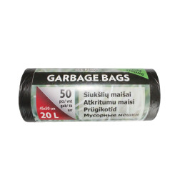 HDPE atkritumu maiss 20l 50 gab./rullis.