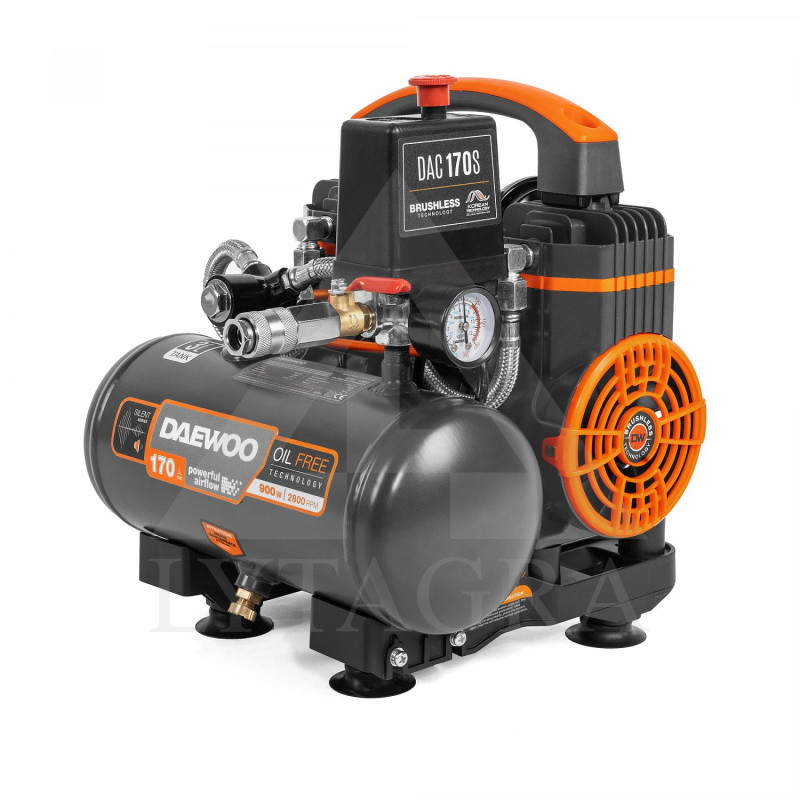 Bezeļļas gaisa kompresors Daewoo DAC 170S