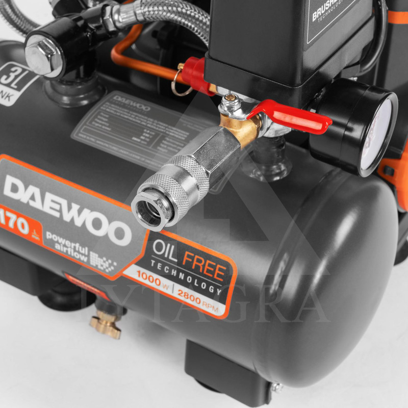 Bezeļļas gaisa kompresors Daewoo DAC 170S