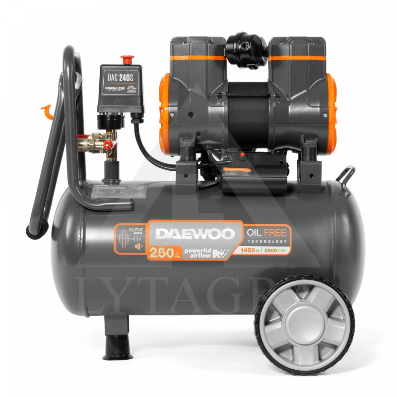 Bezeļļas gaisa kompresors Daewoo DAC 240S