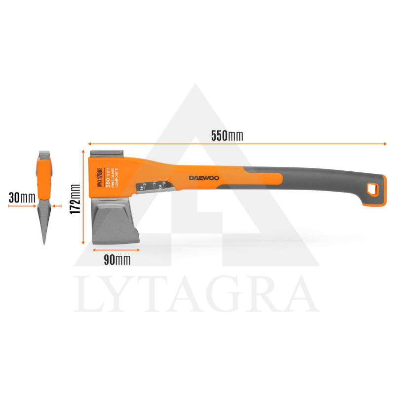 Skaldāmais cirvis L izmēra Daewoo DWX 1700S