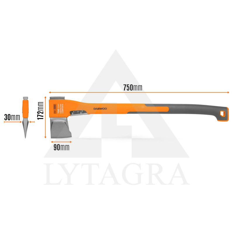 Skaldāmais cirvis XL izmērā Daewoo DWX 2000S