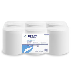 PAPĪRA DVIEĻI STRONG 1,19 cl, 1 slāņa, 250 m³ rullis, balti. POKE 6 ruļļi