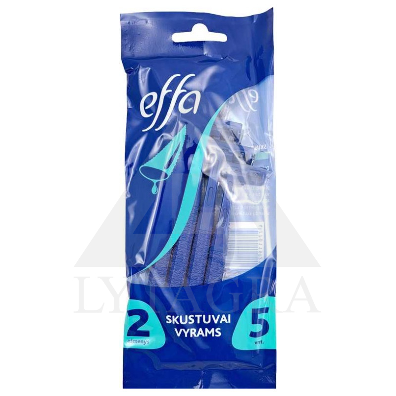 Vienreizlietojamie divpusējie skuvekļi EFFA 5 gab.