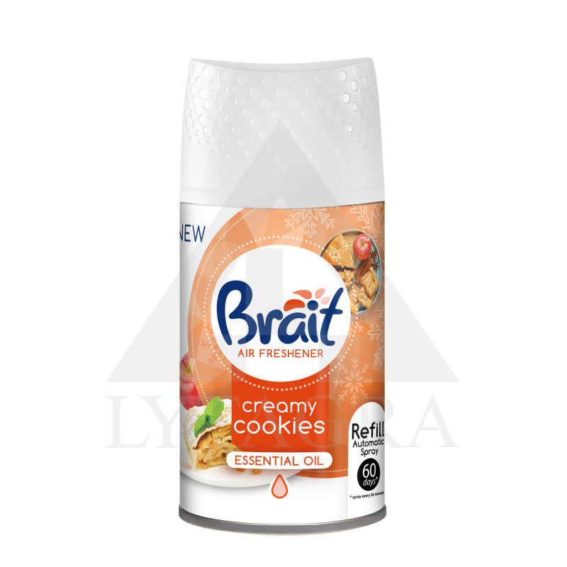 Gaisa atsvaidzinātājs Braith 250ml Cepumu aromāts