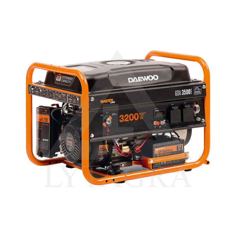 GDA 3500E BENZ. ĢENERATORS ELEKTR. 3,2 kW /DAEWOO