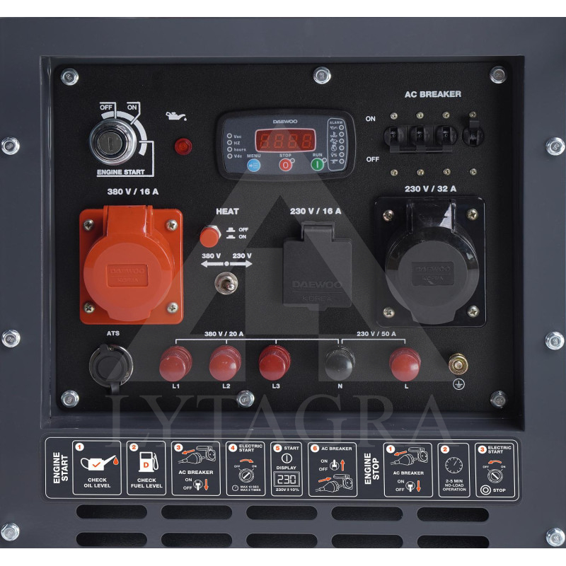 DDAE 11000DSE-3  8.0kW DĪZEĻĢENERATORS / Daewoo