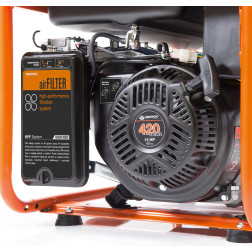 GDA 7500 DPE-3 BENZ. EL. ĢENERATORS 6.5 kW /DAEWOODaDARBA JAUDA 1X230V 6.0 kW  1X380V 6.0 kW  ATS