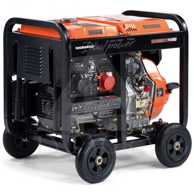 DDAE 9000DXE-3 DĪZEĻĢENERATORS 6.3/6.0kW/ DAEWOO