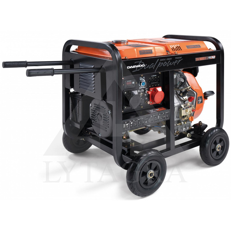 DDAE 9000DXE-3 DĪZEĻĢENERATORS 6.3/6.0kW/ DAEWOO