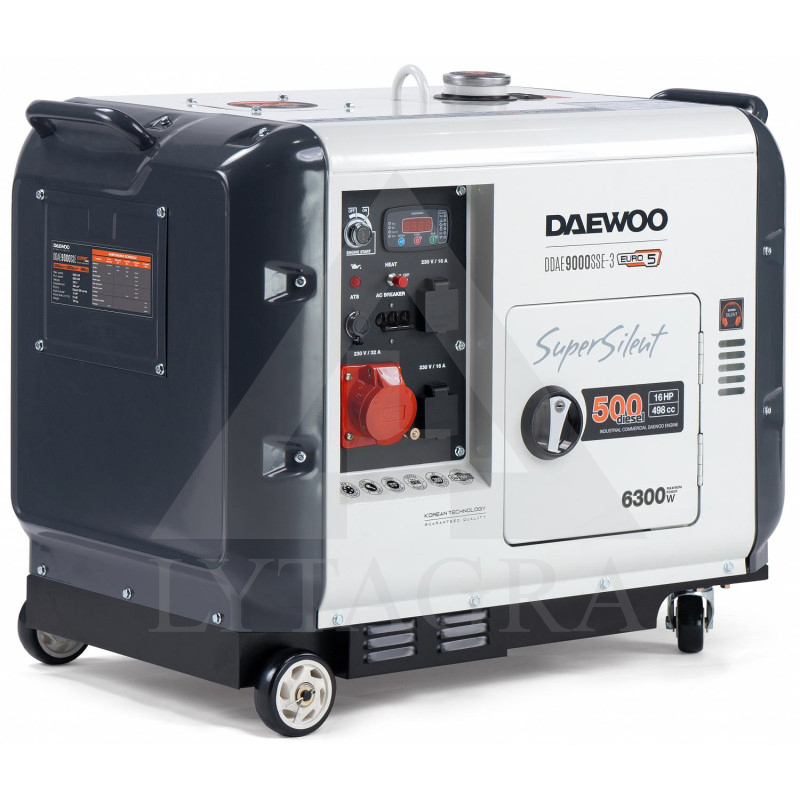 DDAE 9000SSE-3 DĪZEĻĢENERATORSs 6,3 kW/DAEWOO