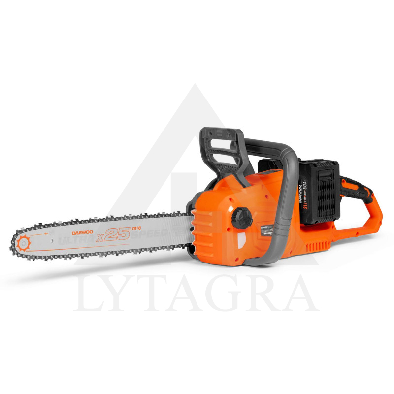 Akumulatora ķēdes zāģis DAEWOO DACS 1642Li komplekts 2 x 21V (42 V)