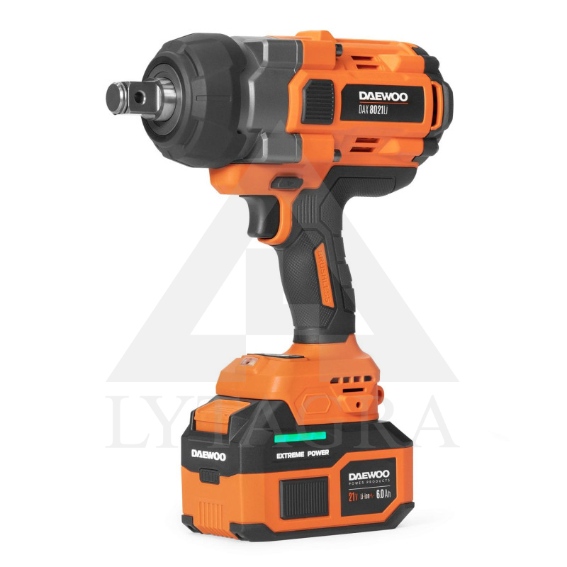 Akumulatora skrūvgriezis 3/4" Daewoo DAX 8021Li komplekts