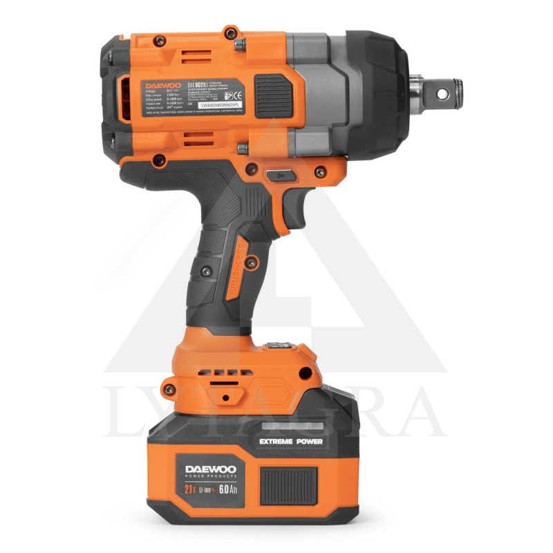 Akumulatora skrūvgriezis 3/4" Daewoo DAX 8021Li komplekts