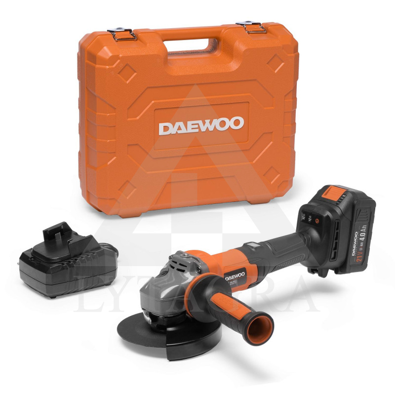 Akumulatora leņķa slīpmašīna DAEWOO DAG 2521Li SET 21V