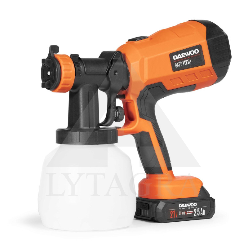 Akumulatora krāsas smidzinātājs DAEWOO DAPS 1121Li SET (DAPS1121Li SET) 21V