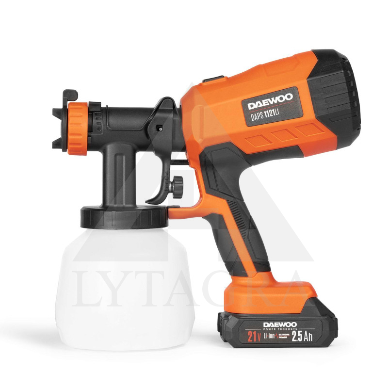 Akumulatora krāsas smidzinātājs DAEWOO DAPS 1121Li SET (DAPS1121Li SET) 21V