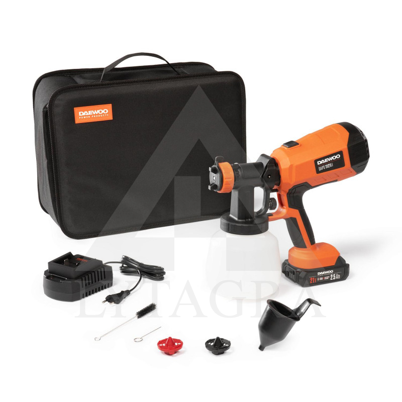 Akumulatora krāsas smidzinātājs DAEWOO DAPS 1121Li SET (DAPS1121Li SET) 21V